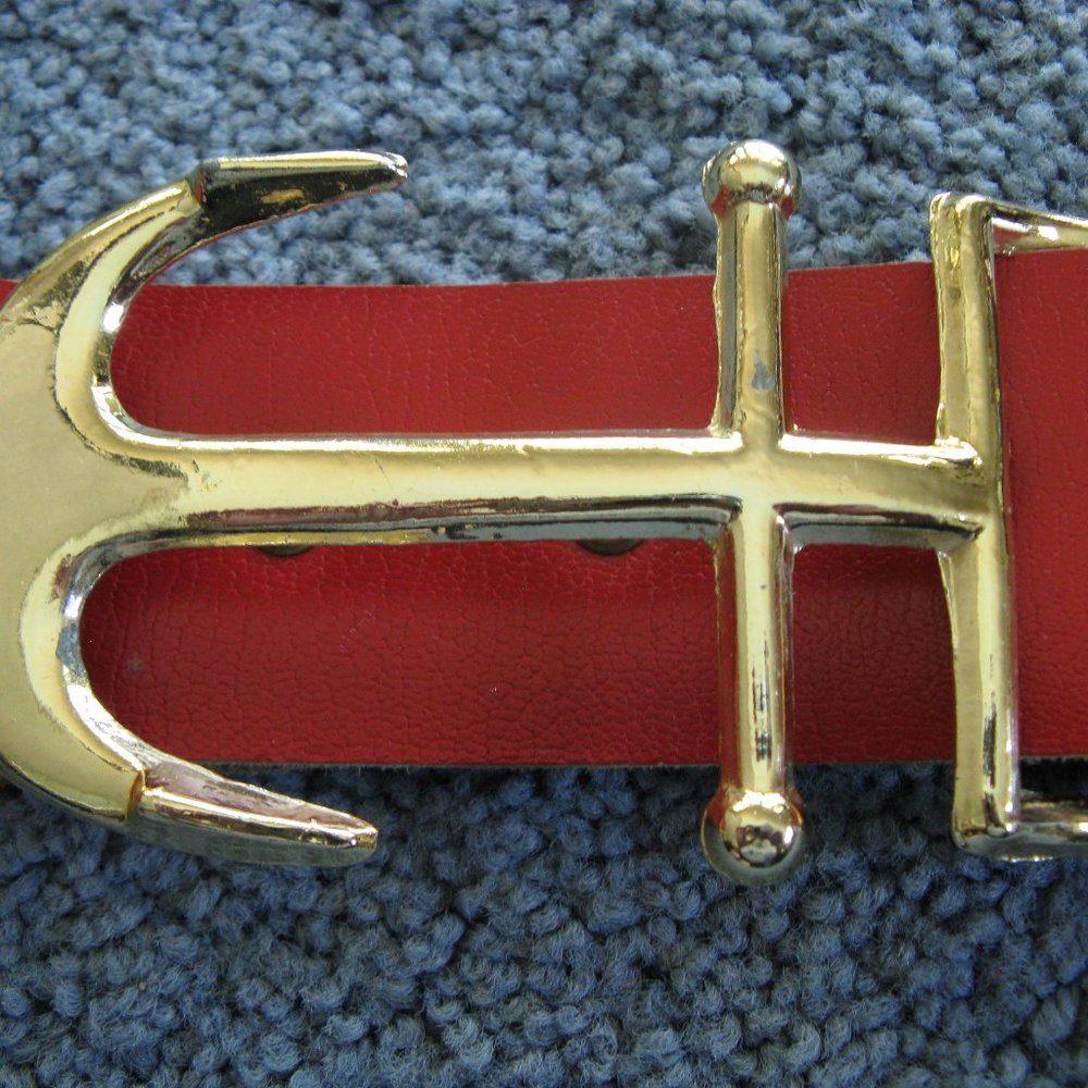 Red Leather Belt